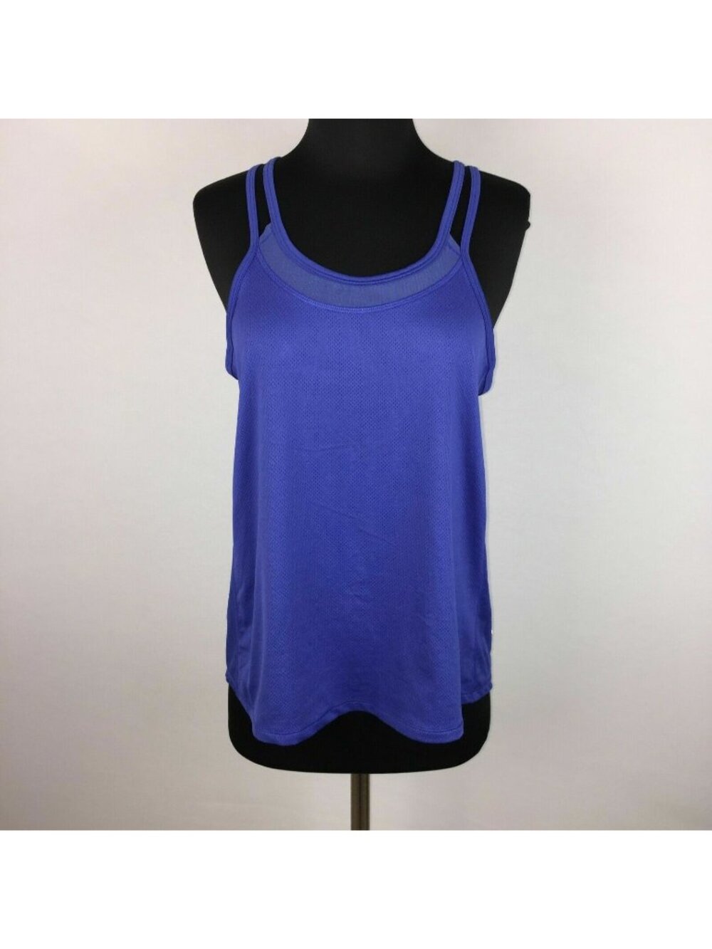C9 By Champion Tank Top Womens S Blue Mesh Activewear Athletic Workout Gym Run